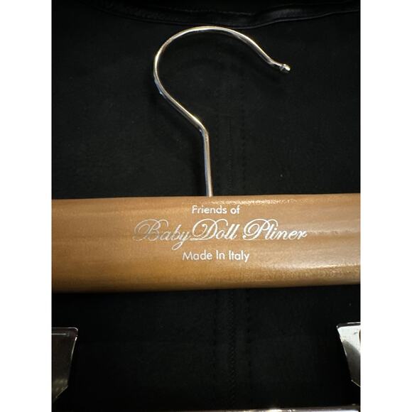 Donald Pliner Friends of baby Doll Pliner suede black sherpa dog coat size M - Picture 7 of 11